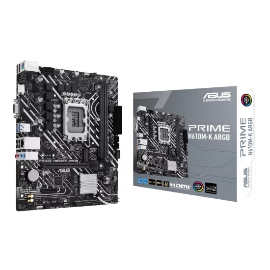 Picture of Asus PRIME H610M-K ARGB Intel LGA1700 M-ATX Motherboard