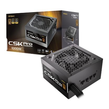Picture of Antec CSK1000 PRO ATX3.1 Semi-Modular 1000W Power Supply (80 PLUS Bronze, PCIe 5.1, ATX 3.1 Certified)