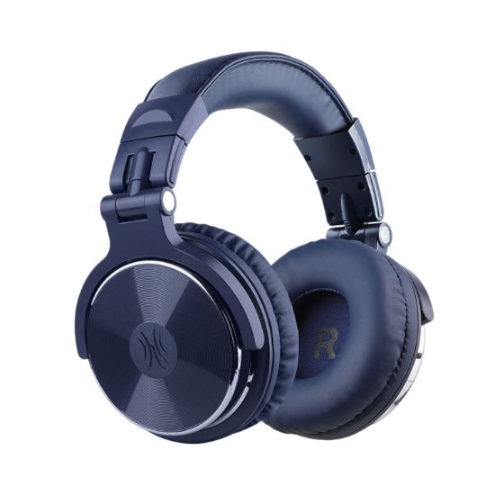 Picture of Oneodio Pro 10 Professional Wired Over Ear DJ and Studio Monitoring Headphones - Dark Blue