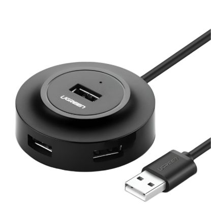 Picture of UGREEN 4-IN 1 USB 2.0 Hub (20777) - Black