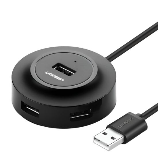 Picture of UGREEN 4-IN 1 USB 2.0 Hub (20777) - Black