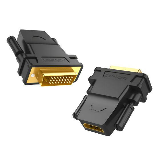 Picture of UGREEN 20124-20124 DVI (24+1) Male to HDMI Female Adapter - Black