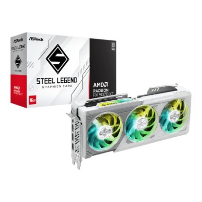 Picture of ASRock AMD Radeon RX 9070 XT Steel Legend 16GB Graphics Card