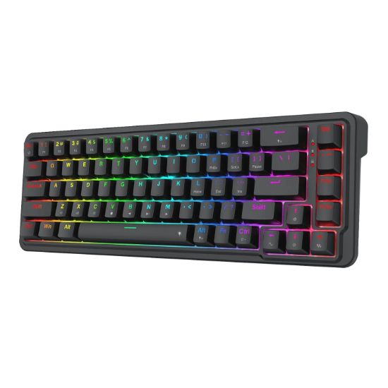 Picture of Redragon NOVA K709 65% Wired Gasket RGB Gaming Keyboard - Black