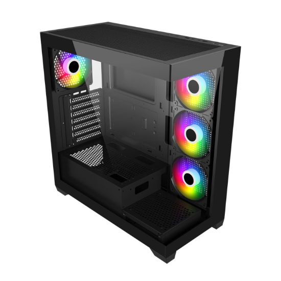 Picture of FSP M340 ARGB ATX Gaming Chassis - Black