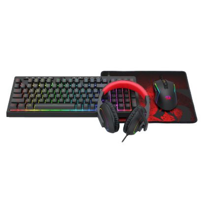 Picture of Redragon 4-in-1 Keyboard | Mouse | Mousepad | RGB Headset Gaming Combo