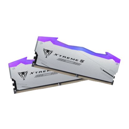 Picture of Patriot Viper Xtreme 5 RGB MPower 32GB 6000MHz DDR5 Desktop Gaming Memory Kit - Silver