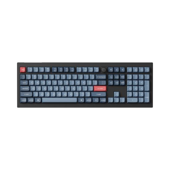 Picture of Keychron V6 Max QMK/VIA RED Wireless Custom Mechanical Keyboard | RED Switch - Black