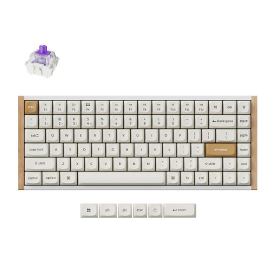 Picture of Keychron K2 HE Wireless Special Edition Magnetic Custom Keyboard | NEBULA Switch – White