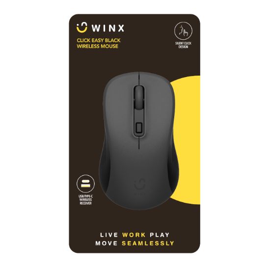 Picture of WINX CLICK Easy 1600DPI 2.4GHz Wireless Mouse - Black
