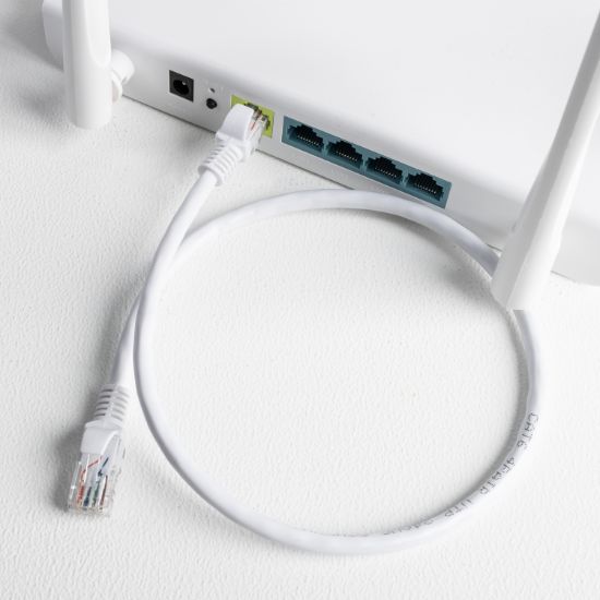 Picture of Gizzu Cat6 UTP Fly Lead Ethernet Network Cable 1m – White