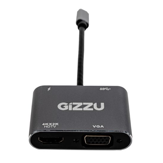Picture of Gizzu 4-in-1 Type-C to HDMI/VGA/USB3.0 Hub