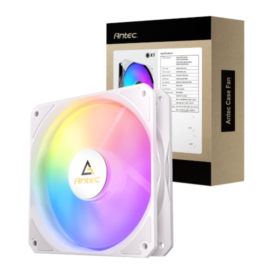 Picture of Antec P12 PWM 120mm ARGB Reverse Case Fan - White