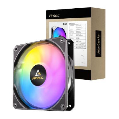Picture of Antec P12 PWM 120mm ARGB Reverse Case Fan - Black