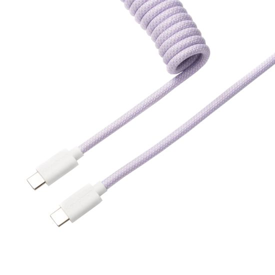 Picture of Keychron Coiled Aviator Cable - Light Purple/Straight