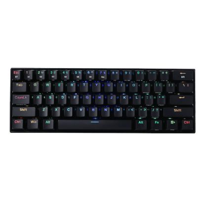 Picture of REDRAGON DRACONIC PRO Mechanical 61 Key|Bluetooth 5.0|RGB 9 Colour Modes|Rechargable Battery|Type-C Charging Cable Gaming Keyboard - Black