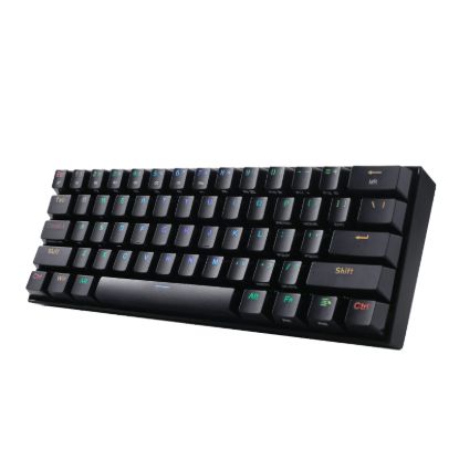 Picture of REDRAGON DRACONIC PRO Mechanical 61 Key|Bluetooth 5.0|RGB 9 Colour Modes|Rechargable Battery|Type-C Charging Cable Gaming Keyboard - Black