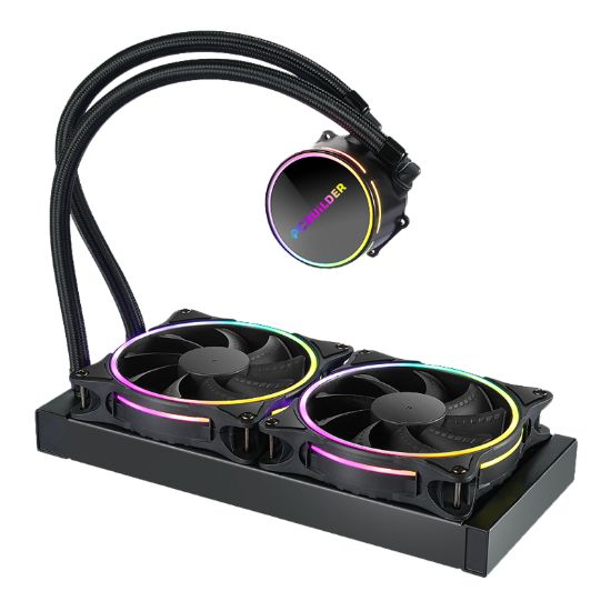 Picture of PCBuilder Hydro Chill 240MM AIO Liquid CPU Cooler ARGB