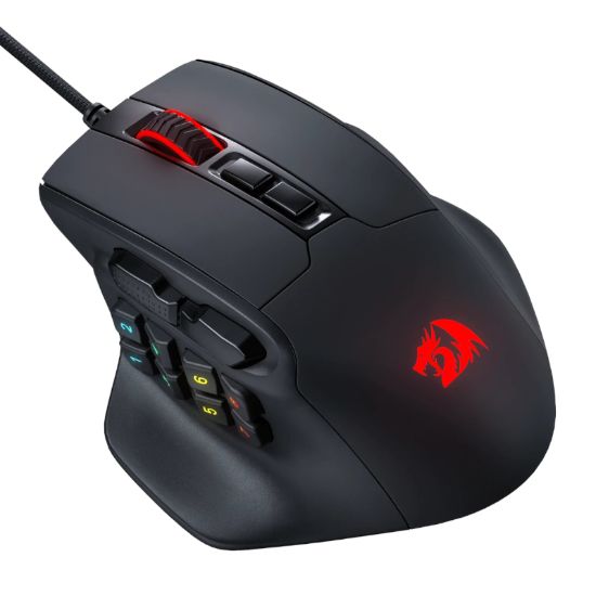 Picture of REDRAGON Aatrox 6200DP RGB MMO Gaming Mouse - Black