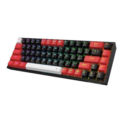 Picture of REDRAGON Castor Pro 68Key Wireless Red|Black|White KeyCap Bluetooth RGB Red Switch - Black|Red