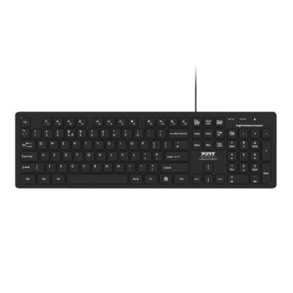 Picture of Port Connect Tough Office USB Keyboard - Black