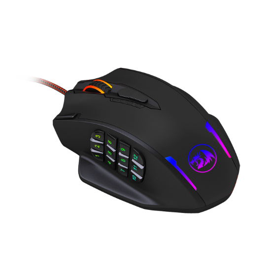 Picture of REDRAGON IMPACT 12400DPI MMO Gaming Mouse - Black