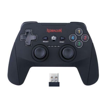 Picture of Redragon HARROW Wireless X/D-input(Digital/Analog) PC Controller - Black