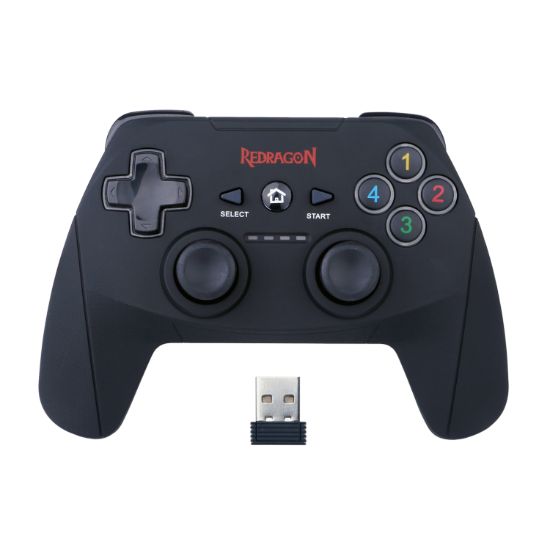 Picture of Redragon HARROW Wireless X/D-input(Digital/Analog) PC Controller - Black