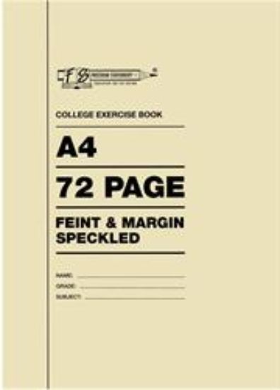 Picture of Freedom A4 College Exercise Book Feint and Margin 72 Page