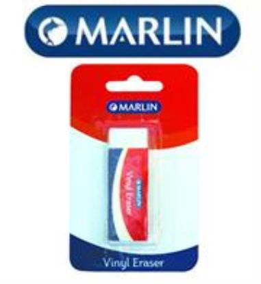 Picture of Marlin Vinyl Eraser 60 X 20 X 10mm Single Blister Pack