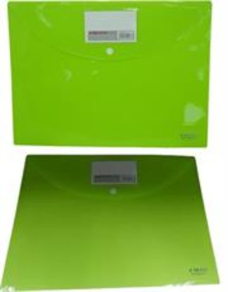 Picture of DLOffice A4 Carry Folder with Press Stud on Flap Green