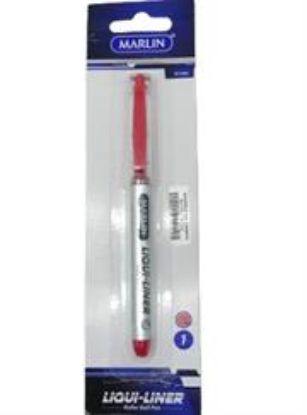 Picture of Marlin Liqui Liner Roller Ball Pen Red Single Medium