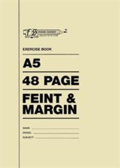 Picture of Freedom A5 48 Pages Exercise Book Feint And Margin 5 Pack
