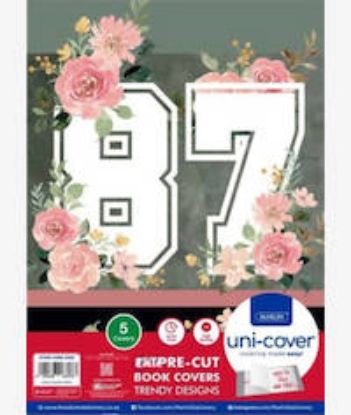 Picture of Marlin A4 87 Floral PreCut 5 Pack Book Cover