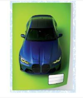 Picture of Marlin PreCut A4 Book Covers Blue BMW M3 5pack