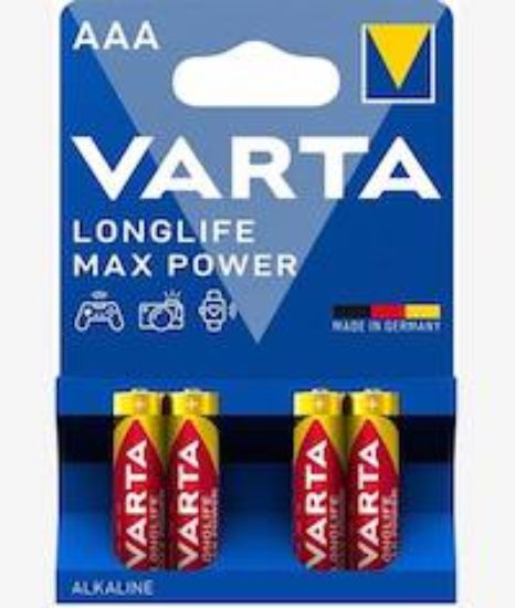 Picture of Varta LongLife Alkaline AAA Max Power 4 Pack Battery