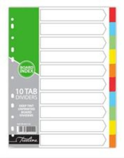 Picture of Treeline A4 File Divider Board Tab