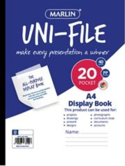 Picture of Marlin A4 All Purpose 20 Page UniFile Display Book