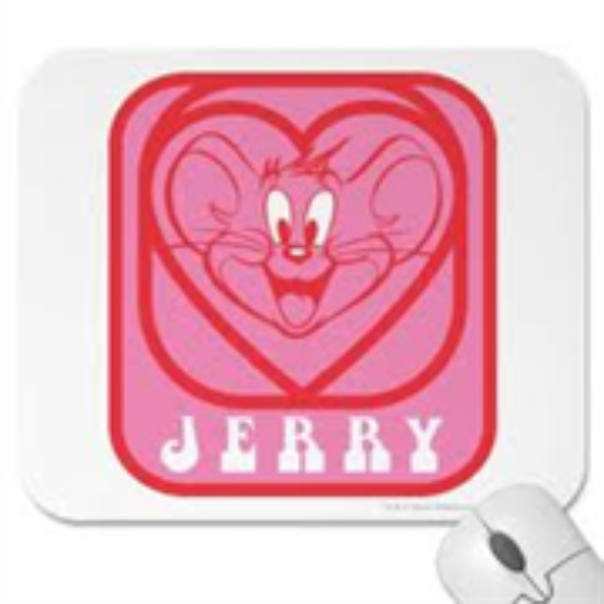 Picture of TJ Mouse Pad Colour: Pink with Flowers