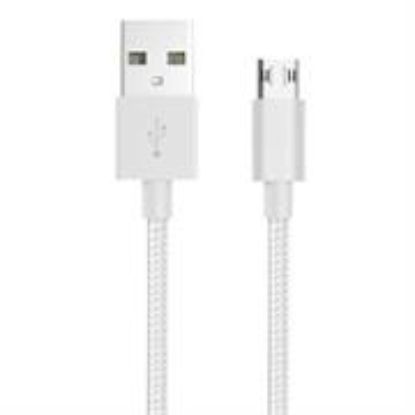 Picture of Whizzy White Reversible Micro USB Charge And Data Sync Cable