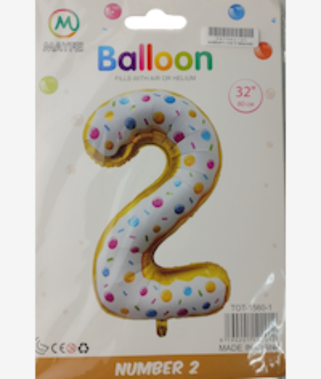 Picture of Casey 102cm Donut Balloon Number 2
