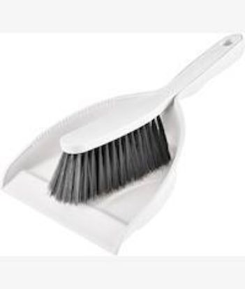 Picture of Casey Handheld Dust Pan And Brush Set White