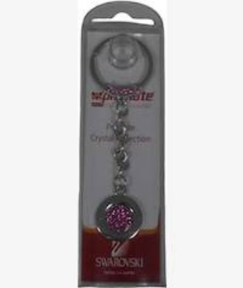 Picture of Promate Crystal Keyring Silver And Pink