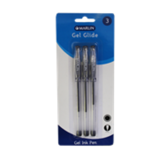 Picture of Marlin Gel Glide Gel Ink Pens Black