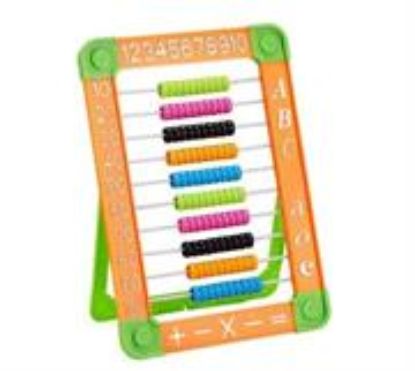 Picture of Brainware Bear Orange Plastic Abacus 100 Beads Flatboard