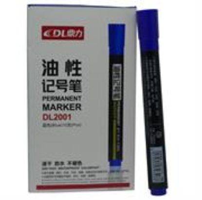 Picture of DLOffice Permanent Markers Pack of 10 Blue