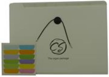 Picture of Brainware 8 Compartment Expanding File Organiser White