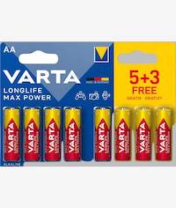 Picture of Varta Longlife Max Power Alkaline AAA 8 Pc Batteries