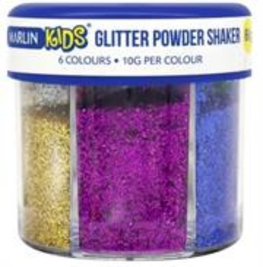 Picture of Marlin Kids 6 Colours Glitter Powder Shaker 60g