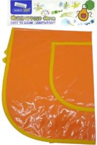 Picture of Marlin Multi Purpose Kids Plastic Aprons Orange